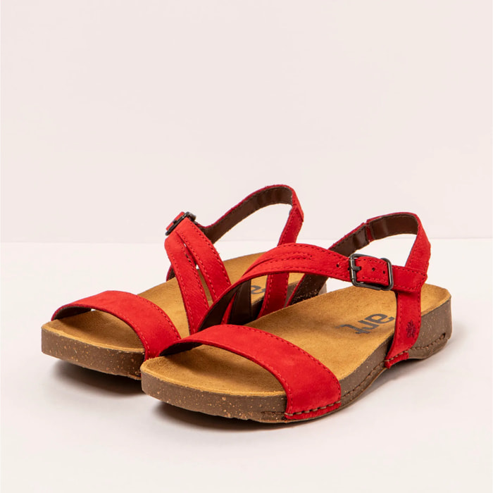Sandalias 1045 NOBUCK RED/ I BREATHE color Red