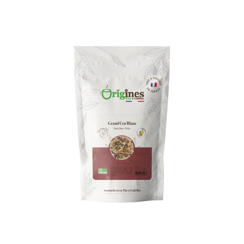 Thé Bio Grand Cru Blanc - Sachet 80g