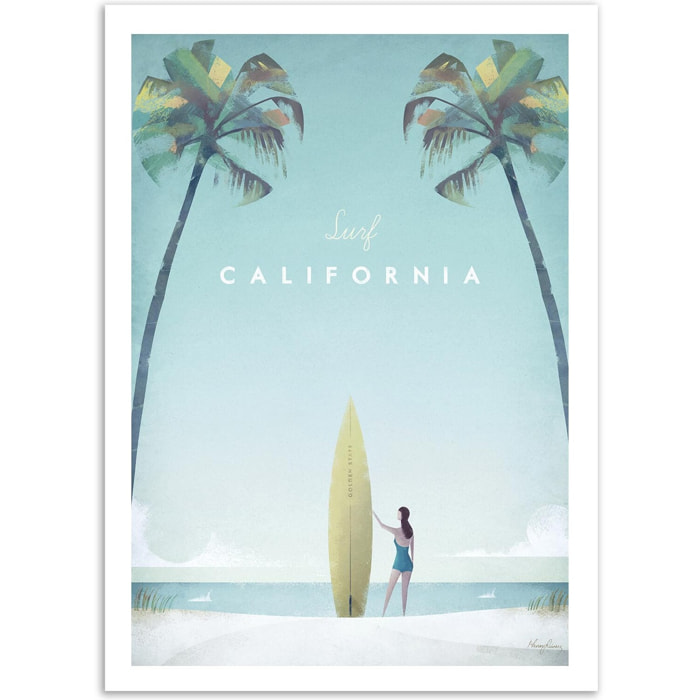 Affiche - Visit California - Henry Rivers