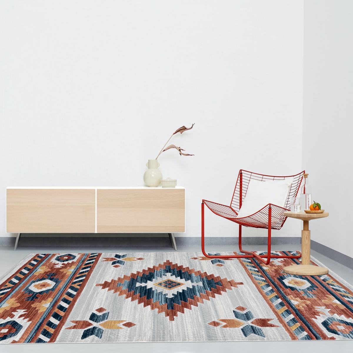Tapis berbère tissé motifs ethno-chic CEHI