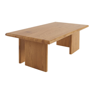 Table basse rectangulaire MDF effet chêne