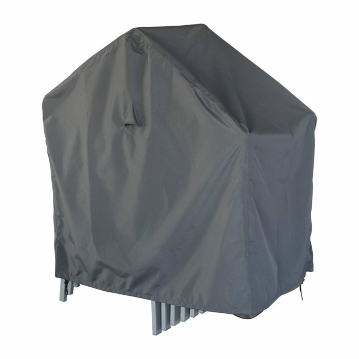 Housse de protection. gris foncé - Bâche en polyester enduit PA pour lot de 8 chaises / fauteuils