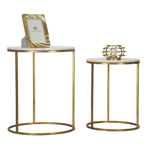 TAVOLINETTI SIMPLY MARBLE COPPIA CHARME1921 BICOLORE