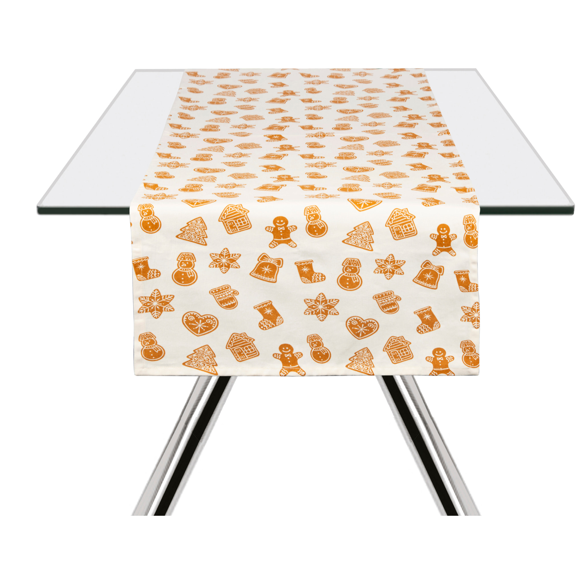 Set runner con 2 tovaglioli Excelsa – Wonderful Ginger, Cotone multicolore