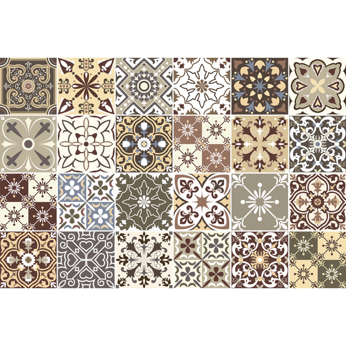 Stickers muraux - Sticker Mural Carrelage adhésif Cuisine Salle de Bain - 24 STICKERS CARRELAGES AZULEJOS JAVIERNA
