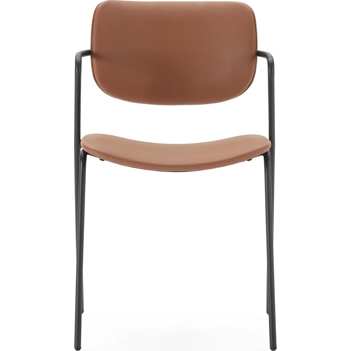 Lot de 2 chaises en simili cuir - SKANDI