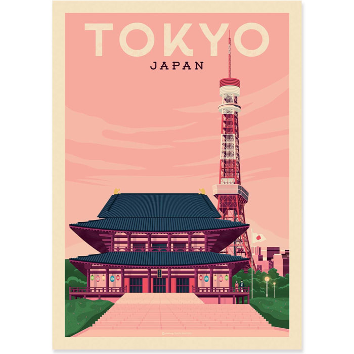 Affiche - Tokyo - Olahoop Travel Posters