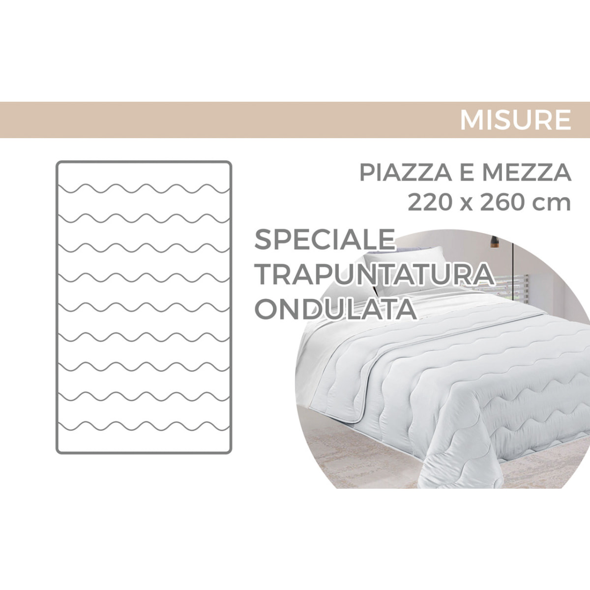 Trapunta Invernale 300gr Diadema Fantasia Quadri D5