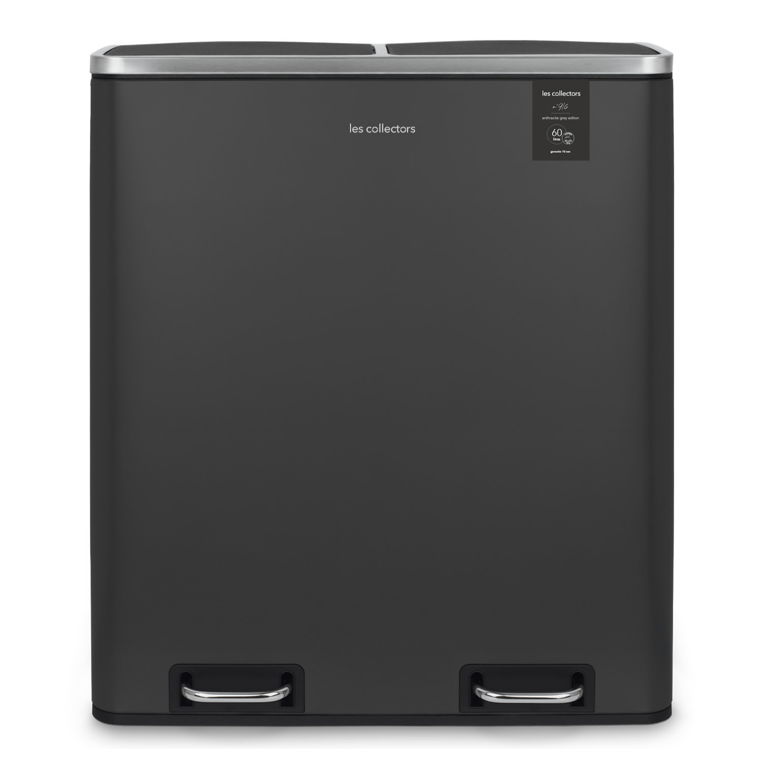 Papelera para reciclaje Les Collectors 2x30L – Gris oscuro Nº916