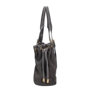 Borsa a mano da donna Made in Italy - Modello Lumena Lux - 100% pelle - 20.0 x 21.0 x 33.0 cm