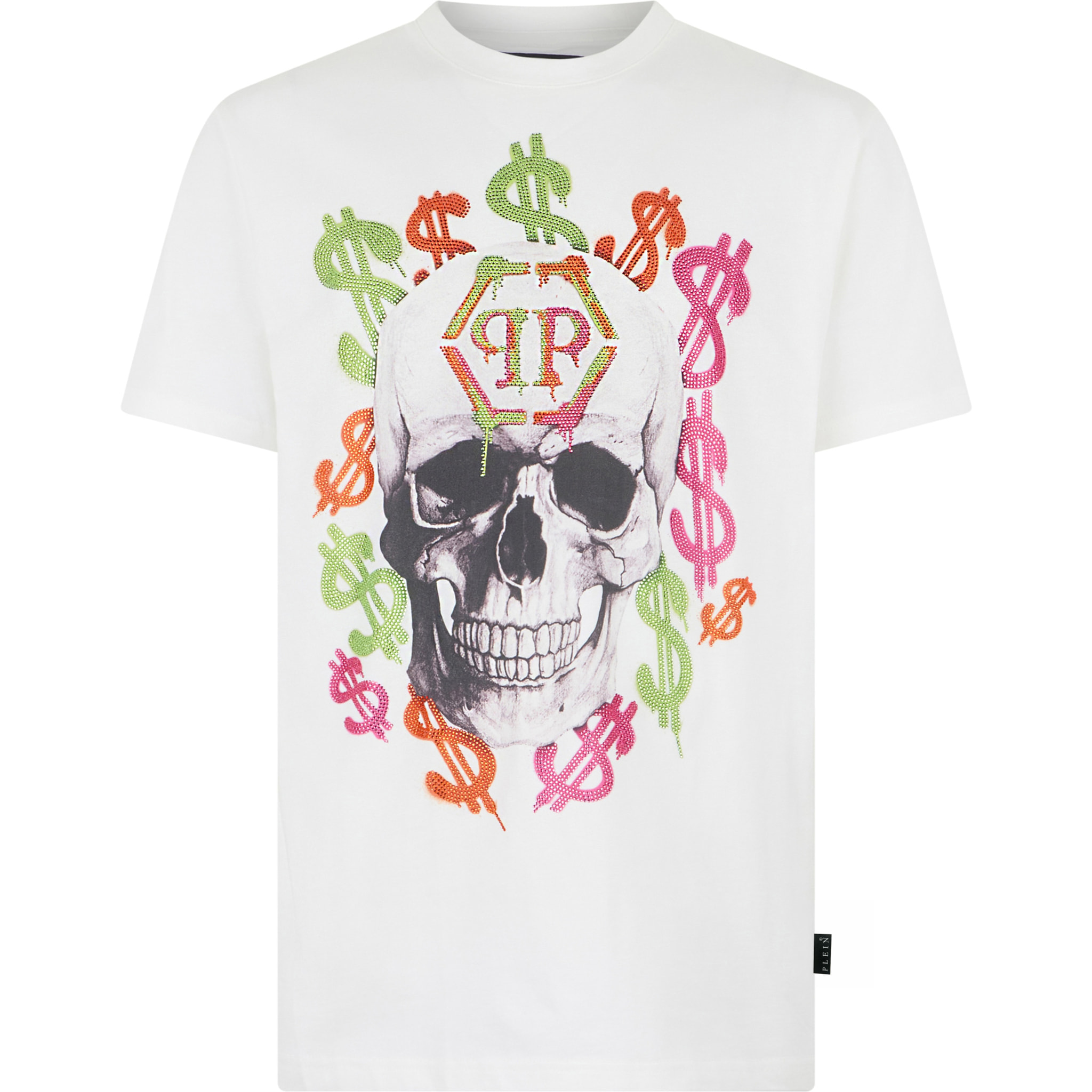 PHILIPP PLEIN Camiseta de cuello redondo y manga corta