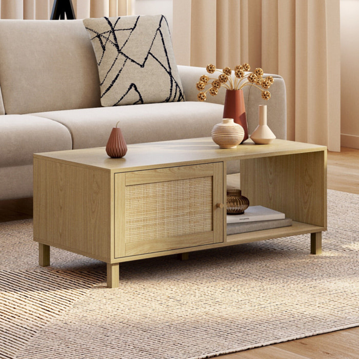 Table basse Erin en cannage