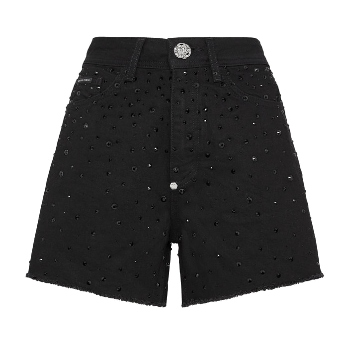 PHILIPP PLEIN Denim Shorts