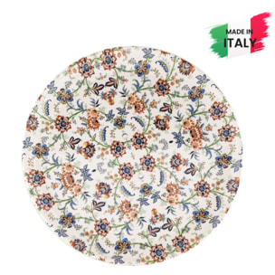 Piatto da portata tondo Cannes in ceramica sottosmalto