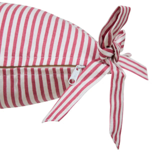 Coussin Fleur de rose 40x40cm rose