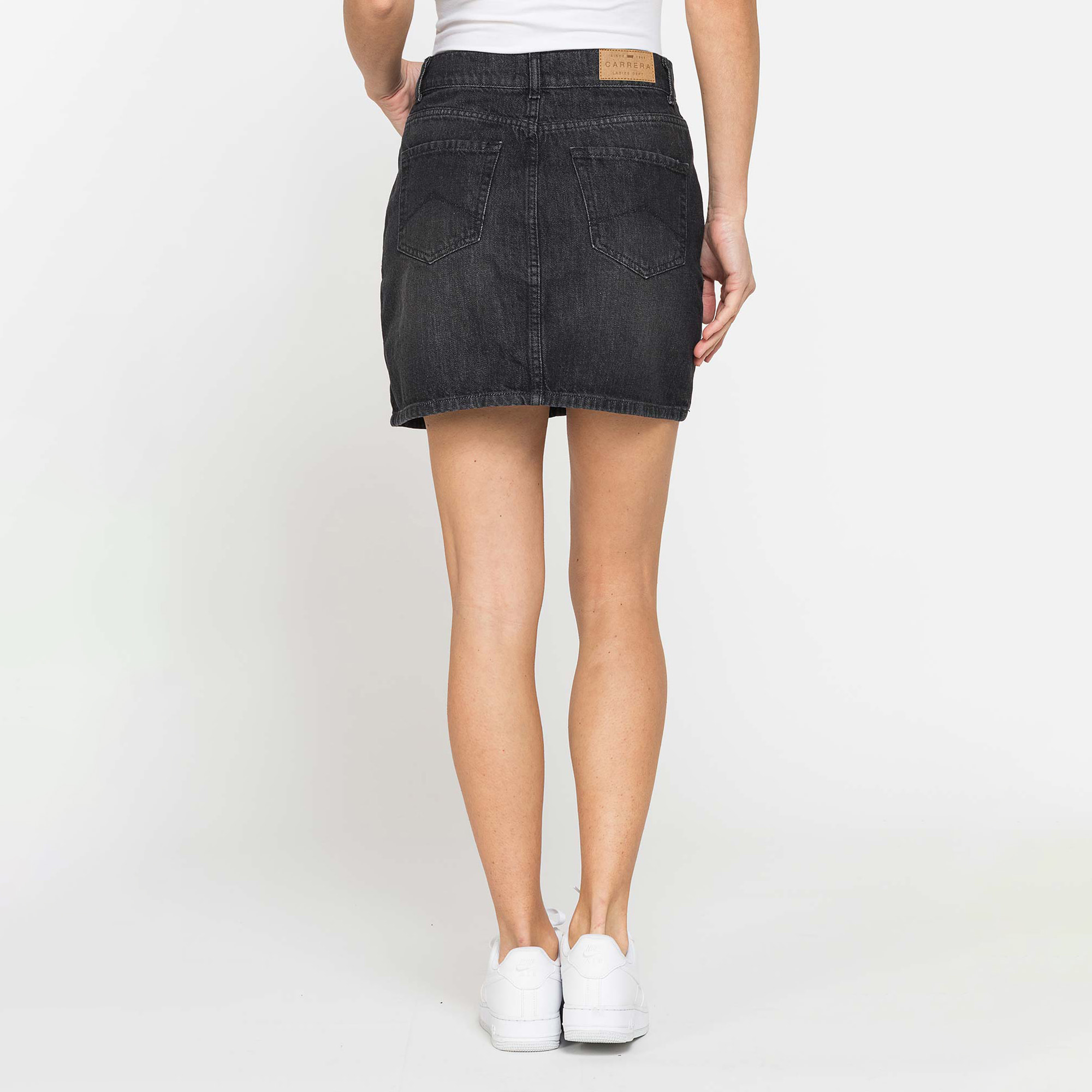 MINIGONNA IN DENIM 13 OZ CON TASCHE