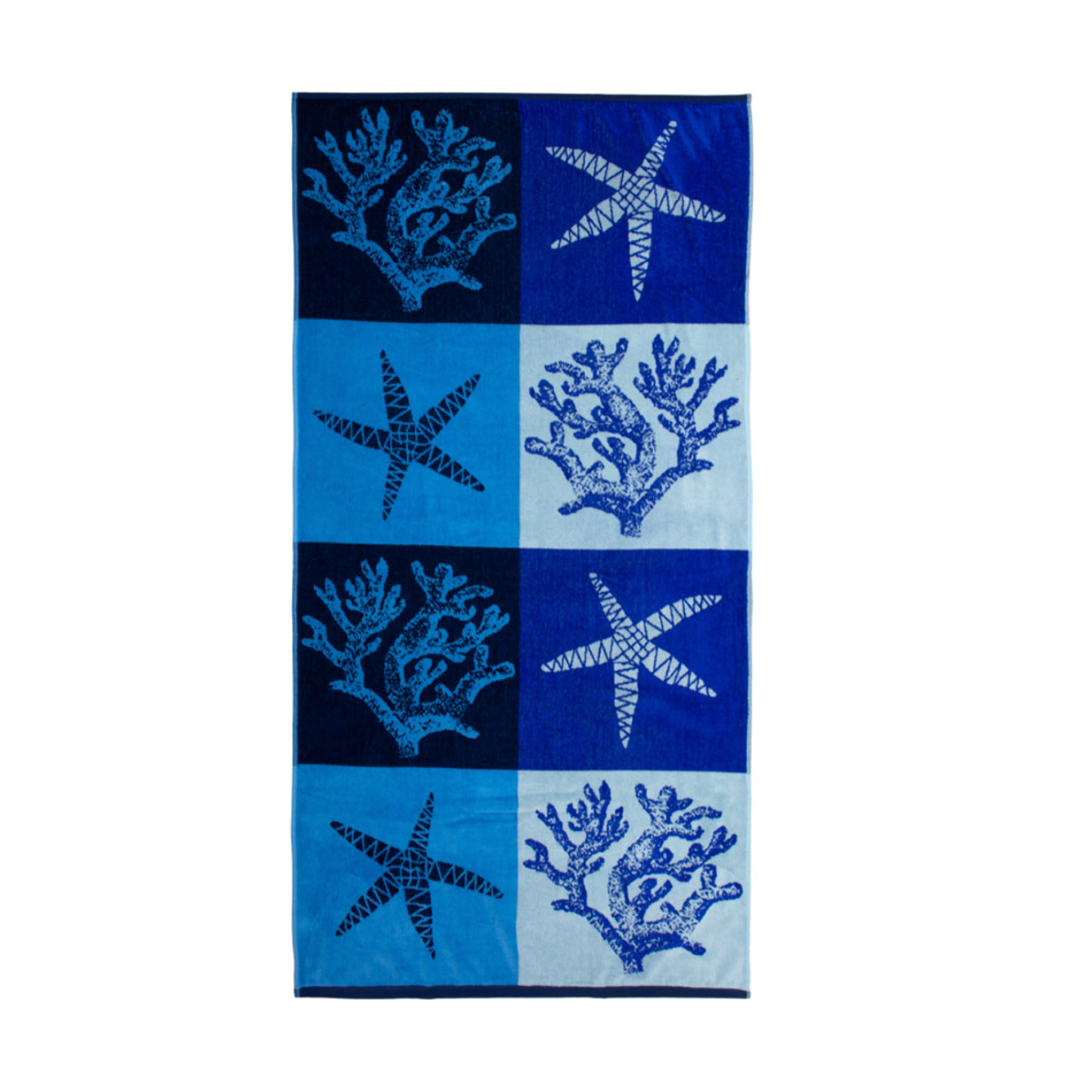 Telo Mare Spugna Jacquard Spiaggia Disegno Playa