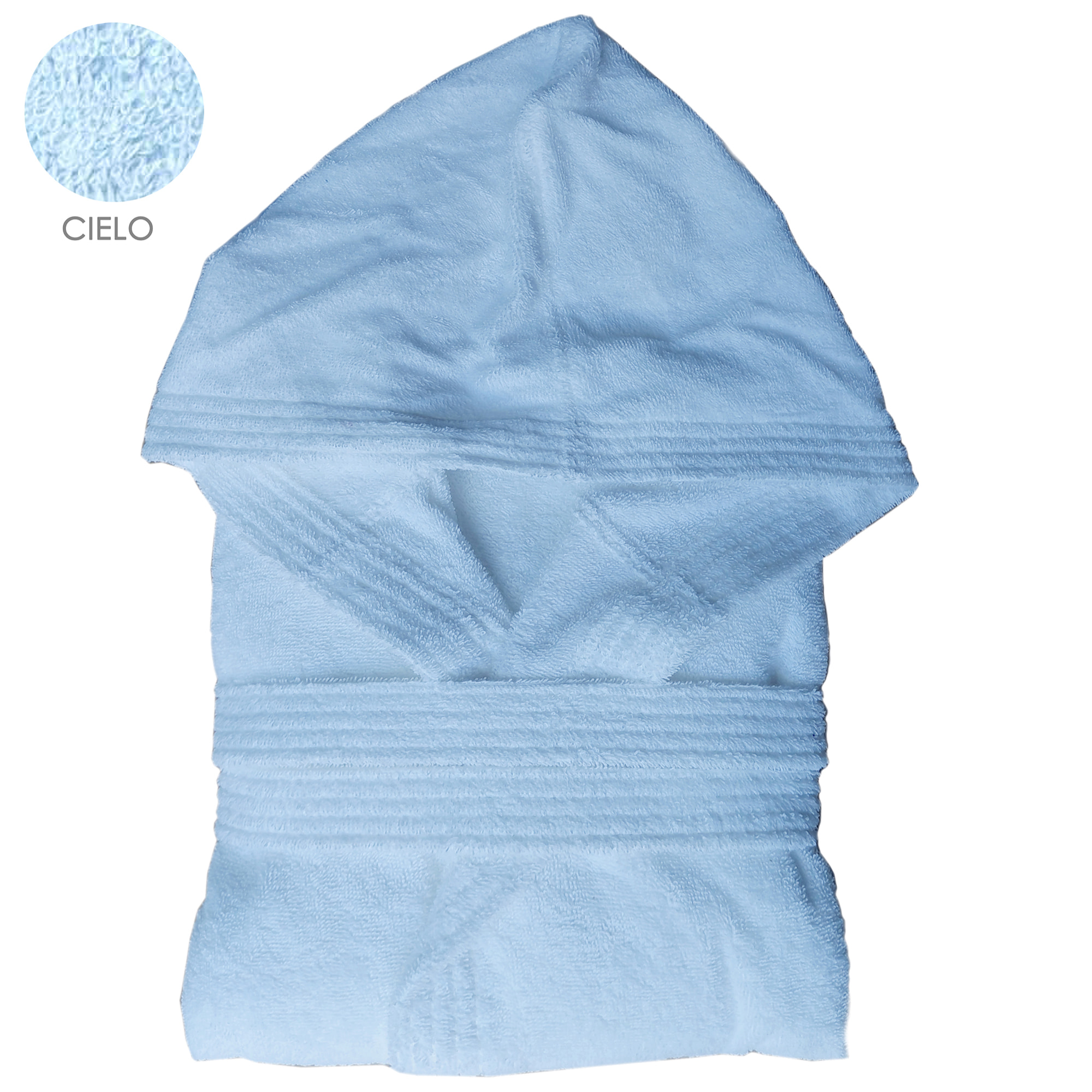 Accappatoio unisex con cappuccio e tasche