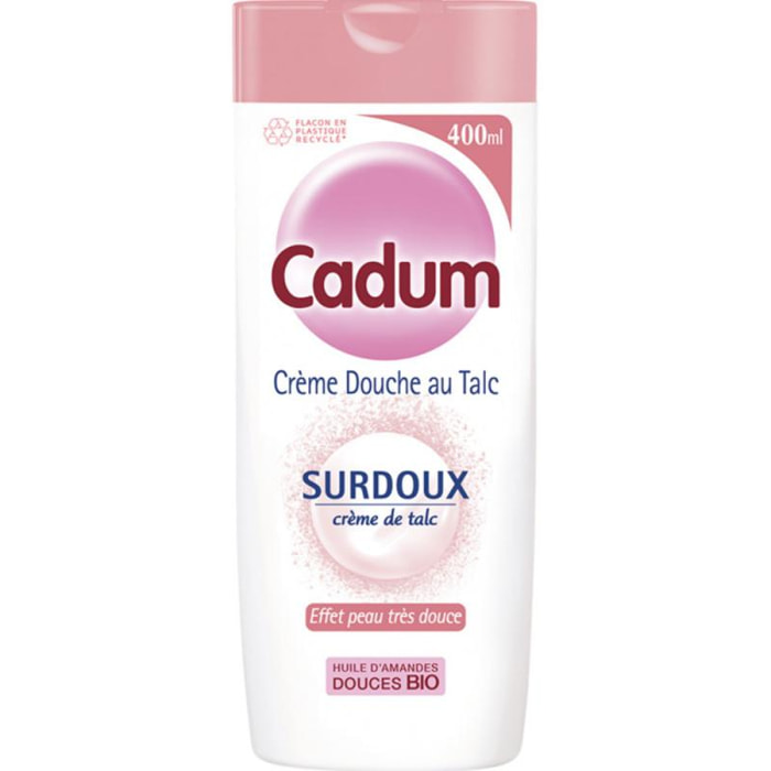 Lot de 12 - CADUM - Crème douche Dermo-Respect & Surdoux Talc 400 ml