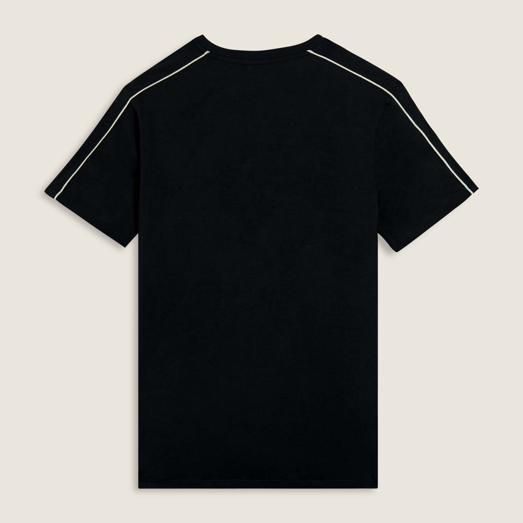 T-shirt in jersey stretch con cuciture in contrasto