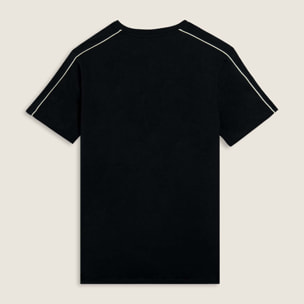 T-shirt in jersey stretch con cuciture in contrasto