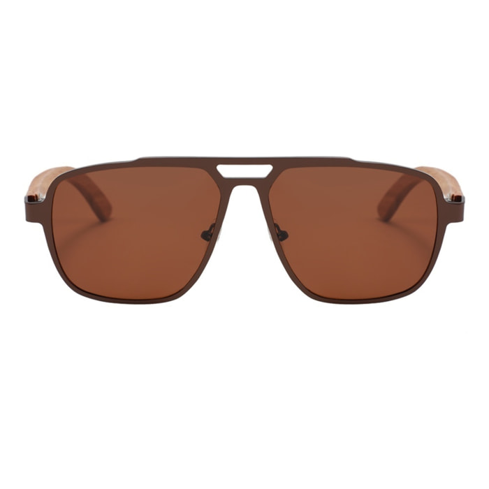 Gafas de Sol Feler 1517-2 Polarizadas de Madera Unisex 55 mm