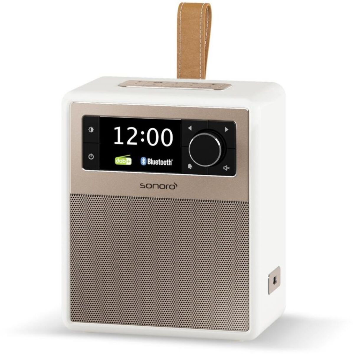 Radio réveil SONORO EASY Blanc (mat) - rosé