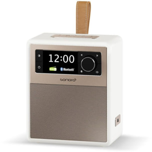 Radio réveil SONORO EASY Blanc (mat) - rosé