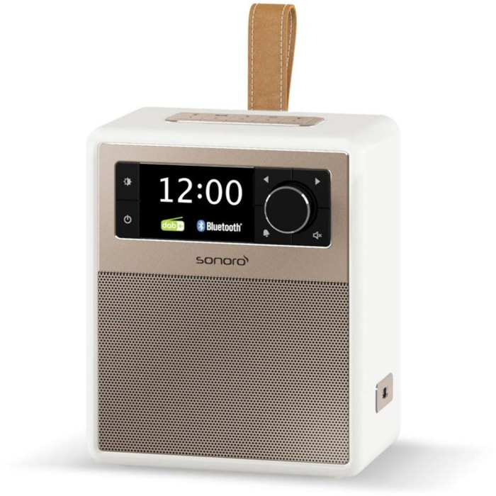 Radio réveil SONORO EASY Blanc (mat) - rosé