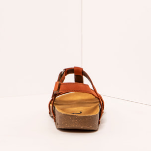 Sandalias 0946 NOBUCK DARK ORANGE/ I BREATHE color Dark orange