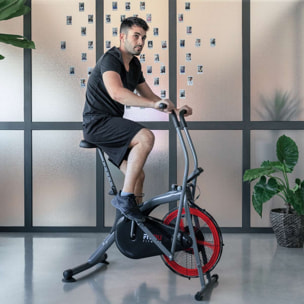 Bicicleta elíptica FITFIU resistencia por aire sillín regulable y LCD