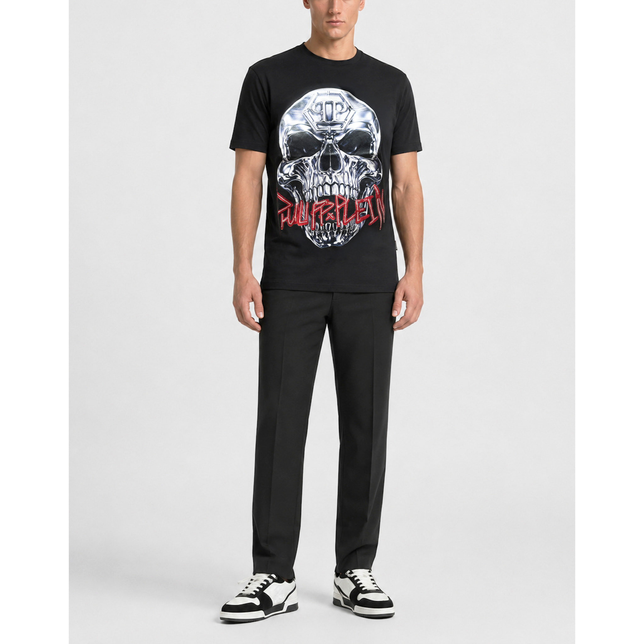 PHILIPP PLEIN T-shirt girocollo a maniche corte SKULL