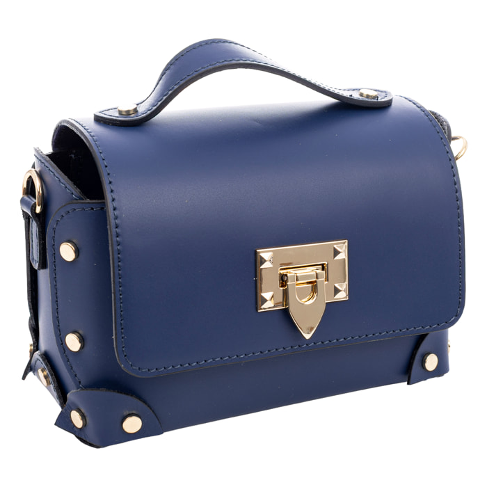 Barrali Bolso bandolera Mujer.Piel auténtica Ruga