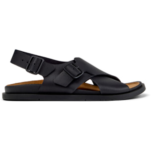 Sandalias - CAMPER Lluc Sandal - Negro - Cuero liso