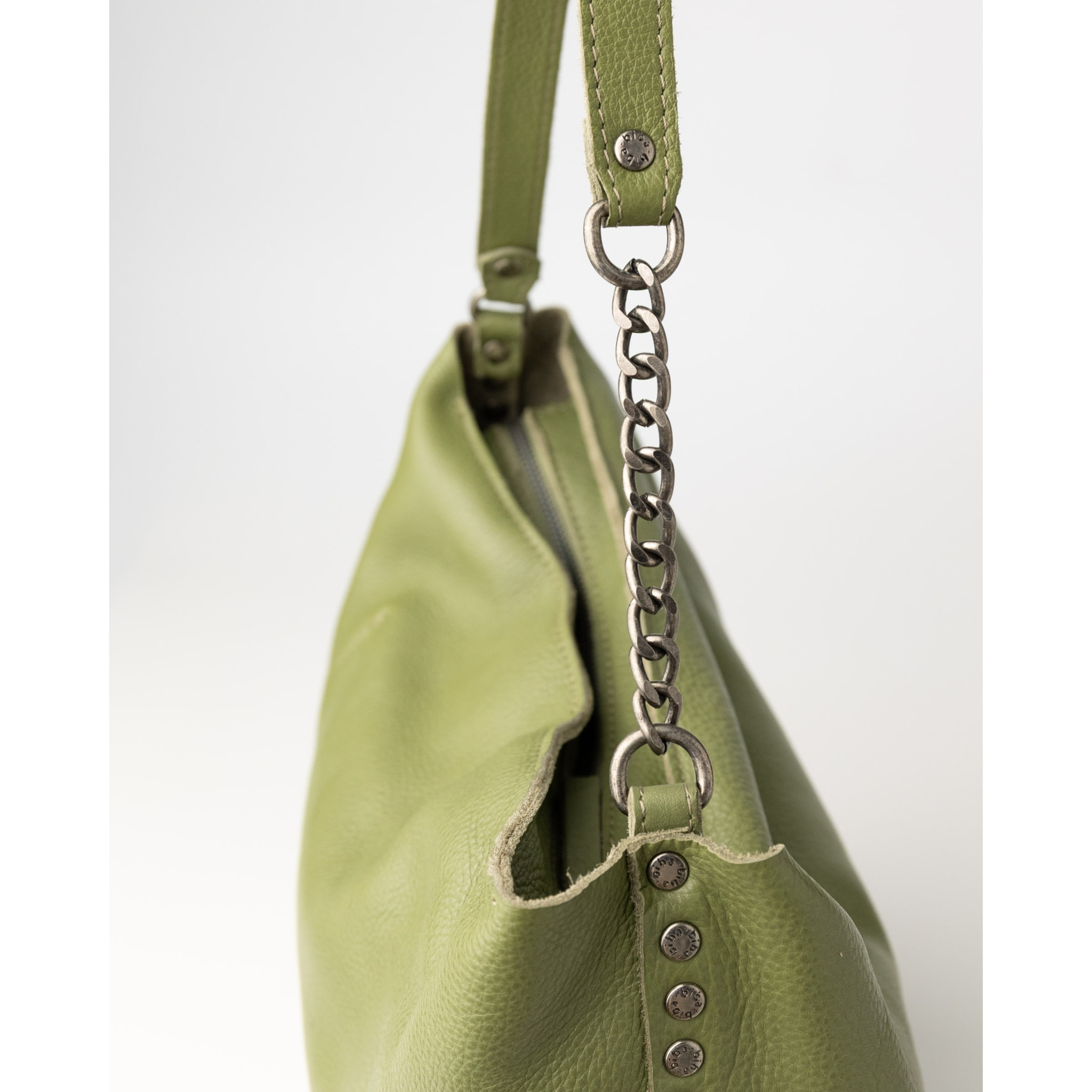 Bolso de hombro BIBA New Orange de piel