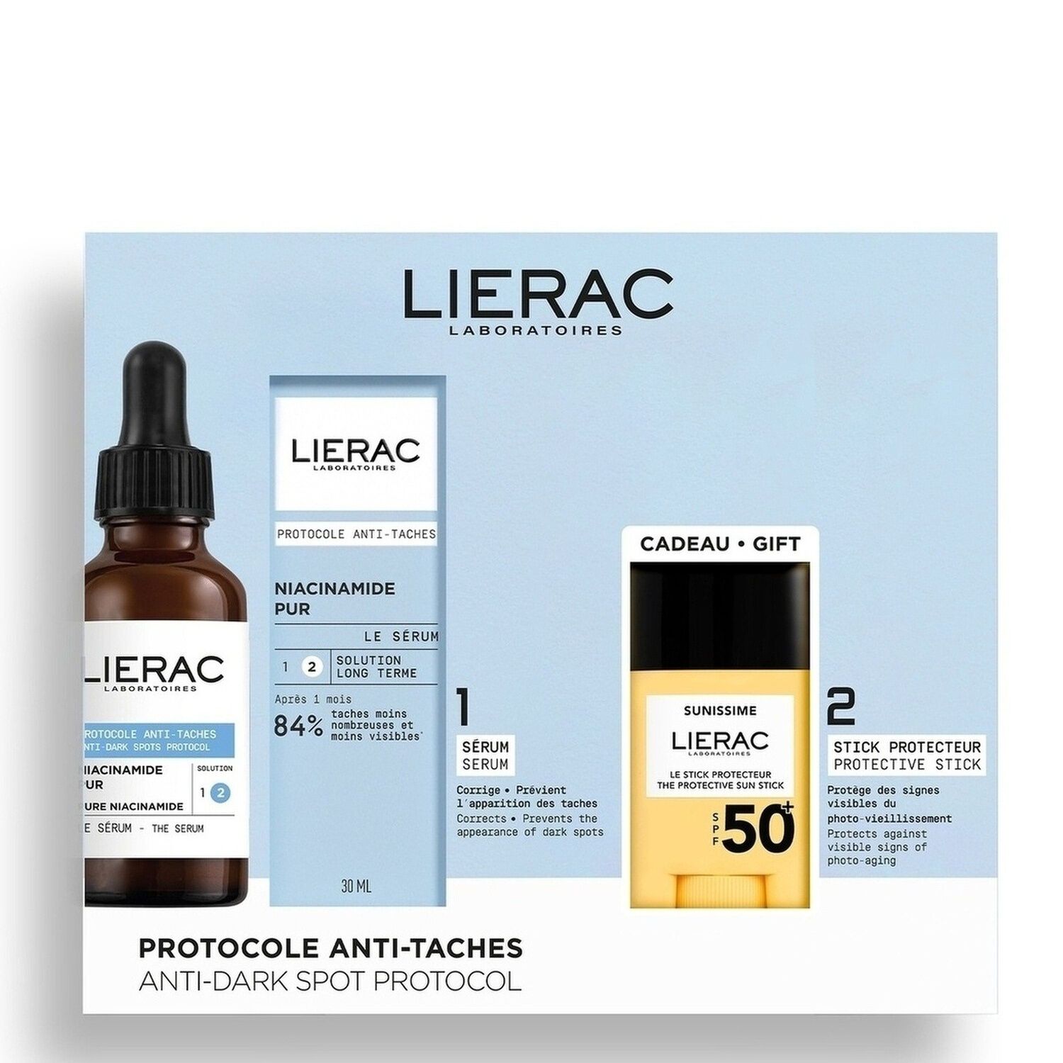 Protocole Anti-Tâches - Coffret Sérum Anti-Tâches 30ml + Stick Protecteur SPF50+ 10g