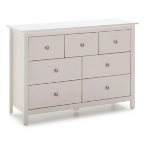Cómoda Bay 7 cajones Blanco