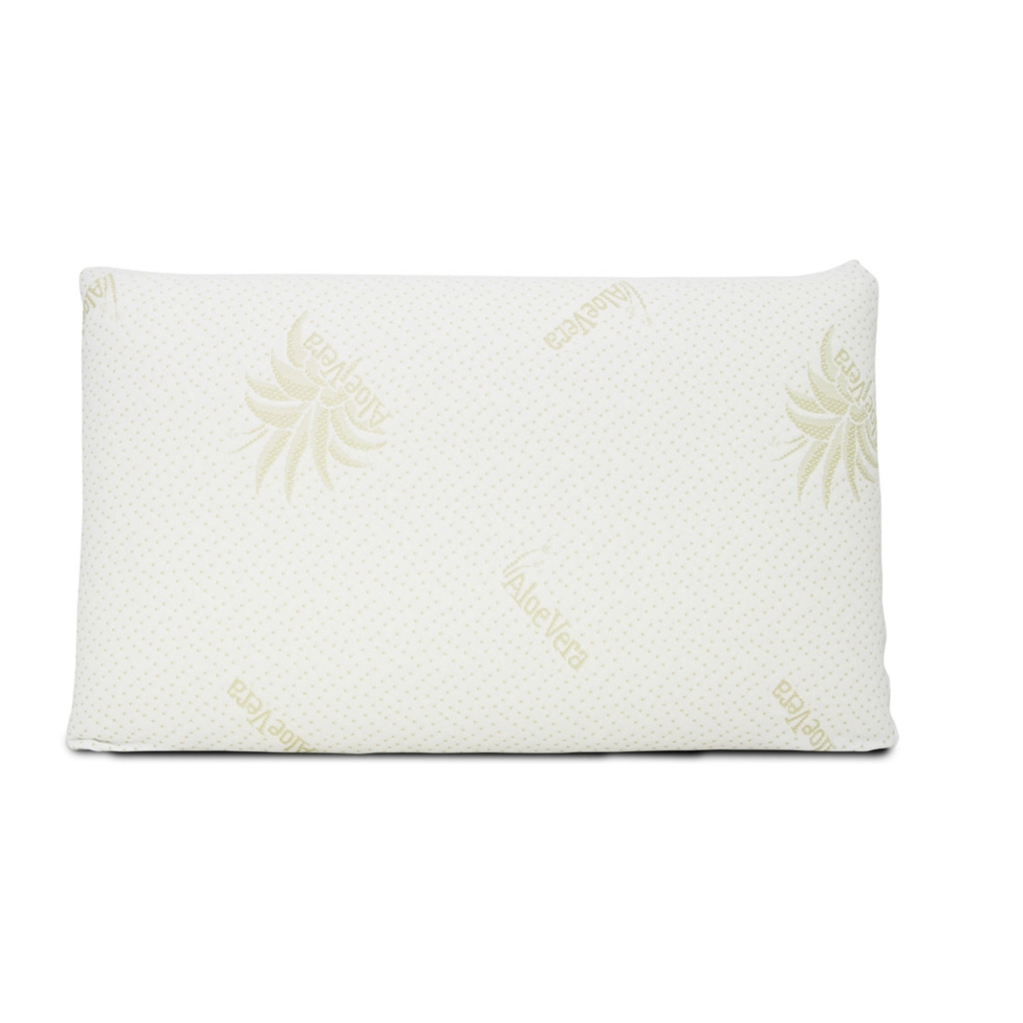 Guanciale Memory Foam Modello Saponetta con Federa all'Aloe Vera Cuscino Sfoderabile, Traspirante e Morbido