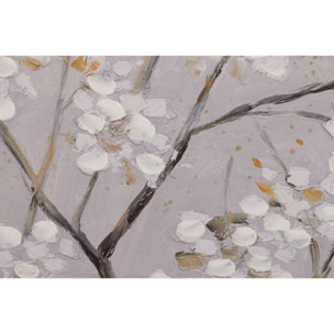 Set 2 Lienzos Almendro 40% Pintado Mano 60x3x60 Cm