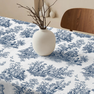 Nappe anti-taches 100% coton Paulo Blue