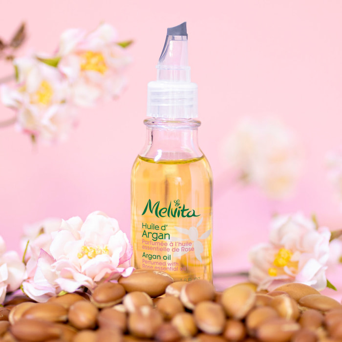 Huile D'Argan Parfum Rose - Revitalisante 50 ml