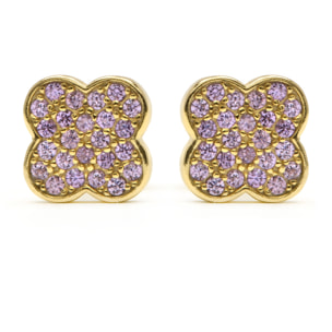 Pendientes Alsion acabado oro amarillo 18k