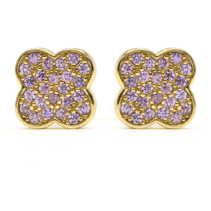 Pendientes Alsion acabado oro amarillo 18k