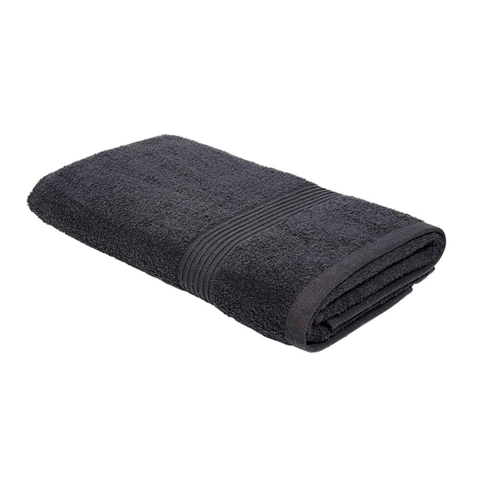 Drap de bain uni ESSENTIAL gris anthracite