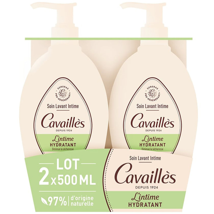L'intime Hydratant - Lot Soin Naturelle Hygiène Intime 2x500ml