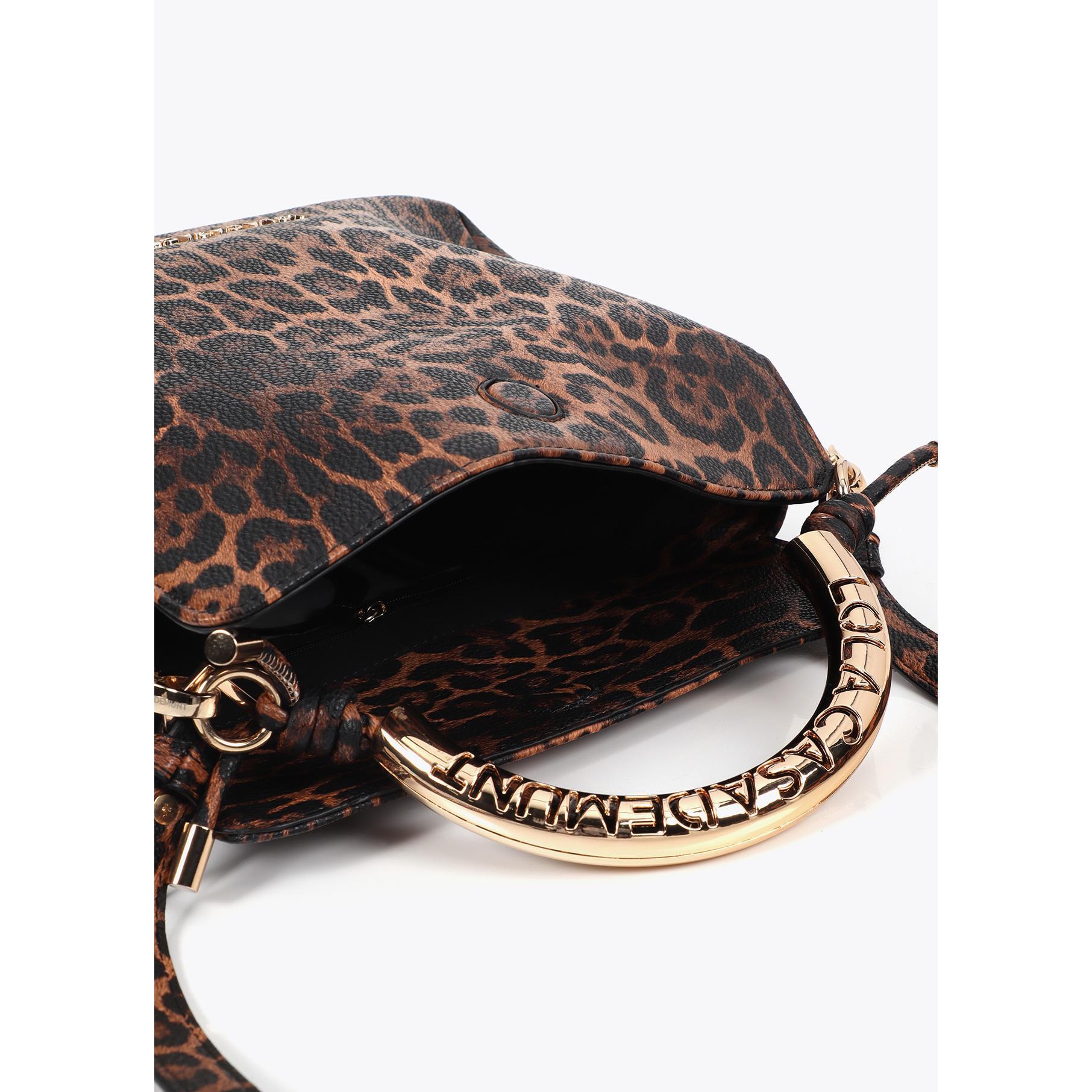 Tracolla Personalizzata Stampa Animalier Manico Metallico