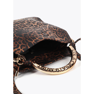 Tracolla Personalizzata Stampa Animalier Manico Metallico