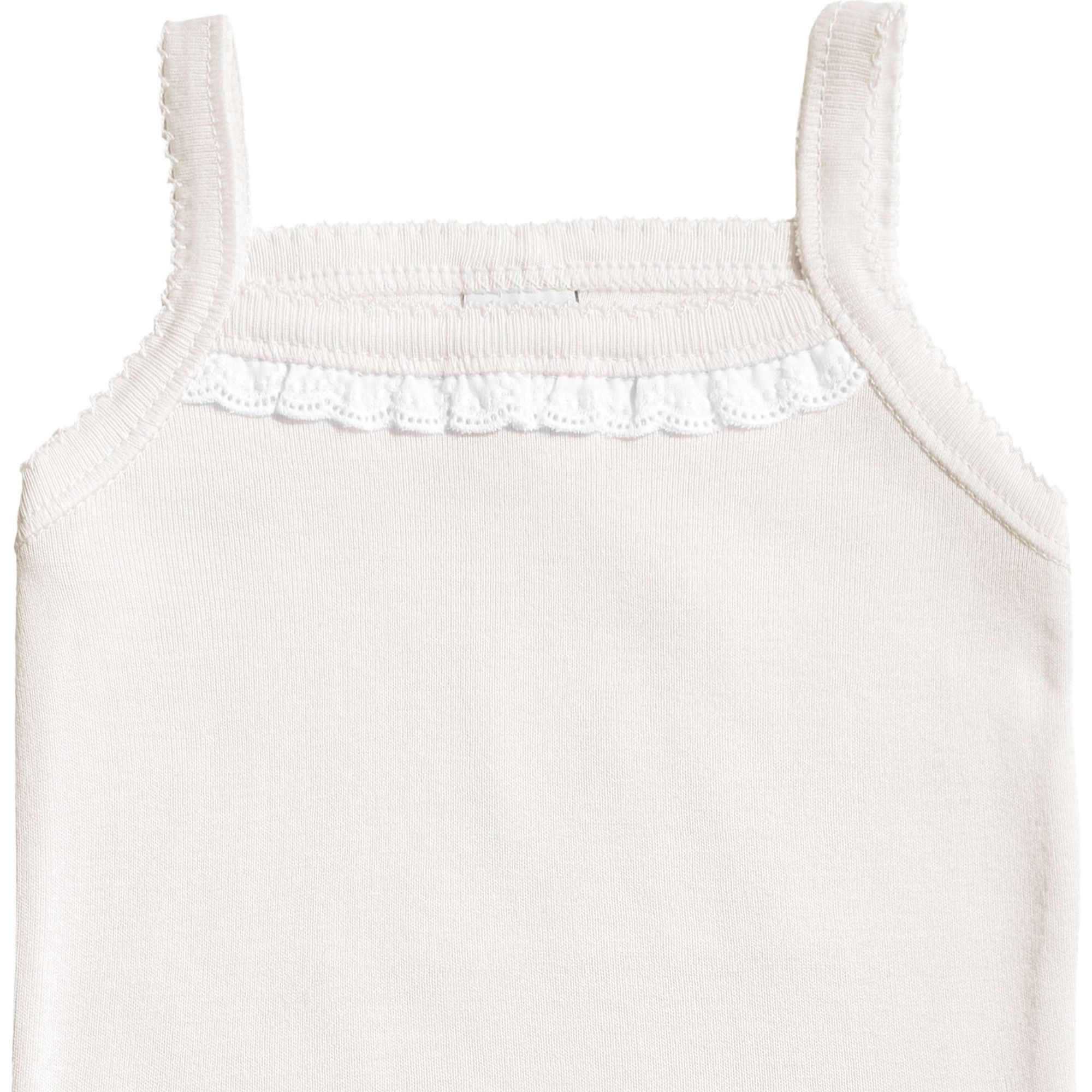 Body bebé tirantes finos volantes niña