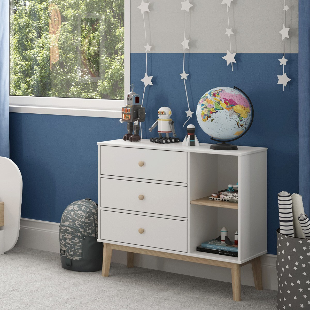 Commode enfant 3 tiroirs en bois - ELISE