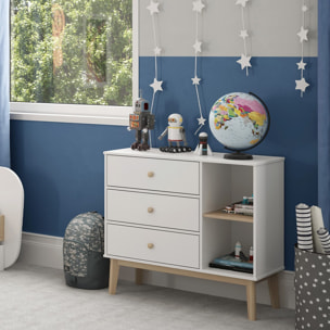 Commode enfant 3 tiroirs en bois - ELISE